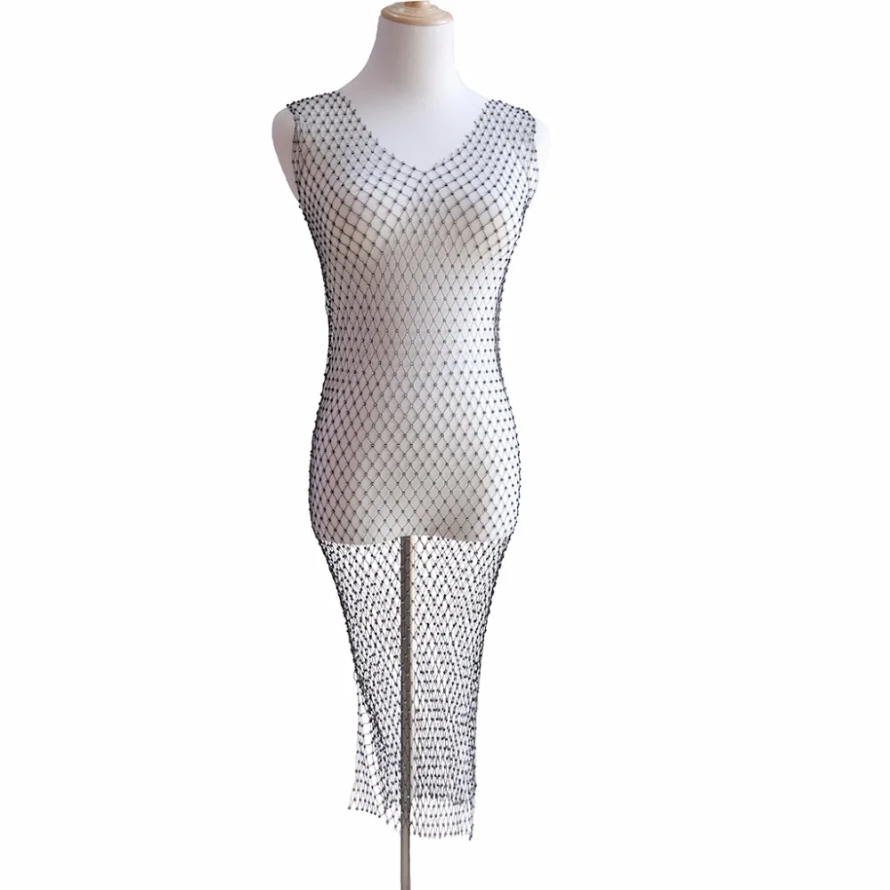 Соблазнительное женское тело из алюминиевой сетки с блестками цепочка для тела