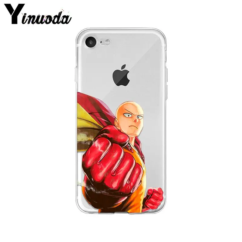 Yinuoda one punch man милые аксессуары для телефонов Чехол iPhone 8 7 6 6S Plus X XS max 10 5 5S SE XR Coque