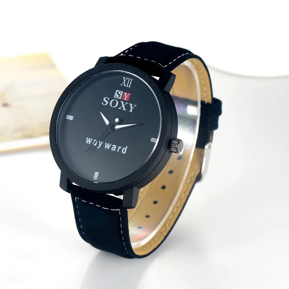 Мужские кварцевые часы SOXY люксовый бренд модные наручные продажа предметов с