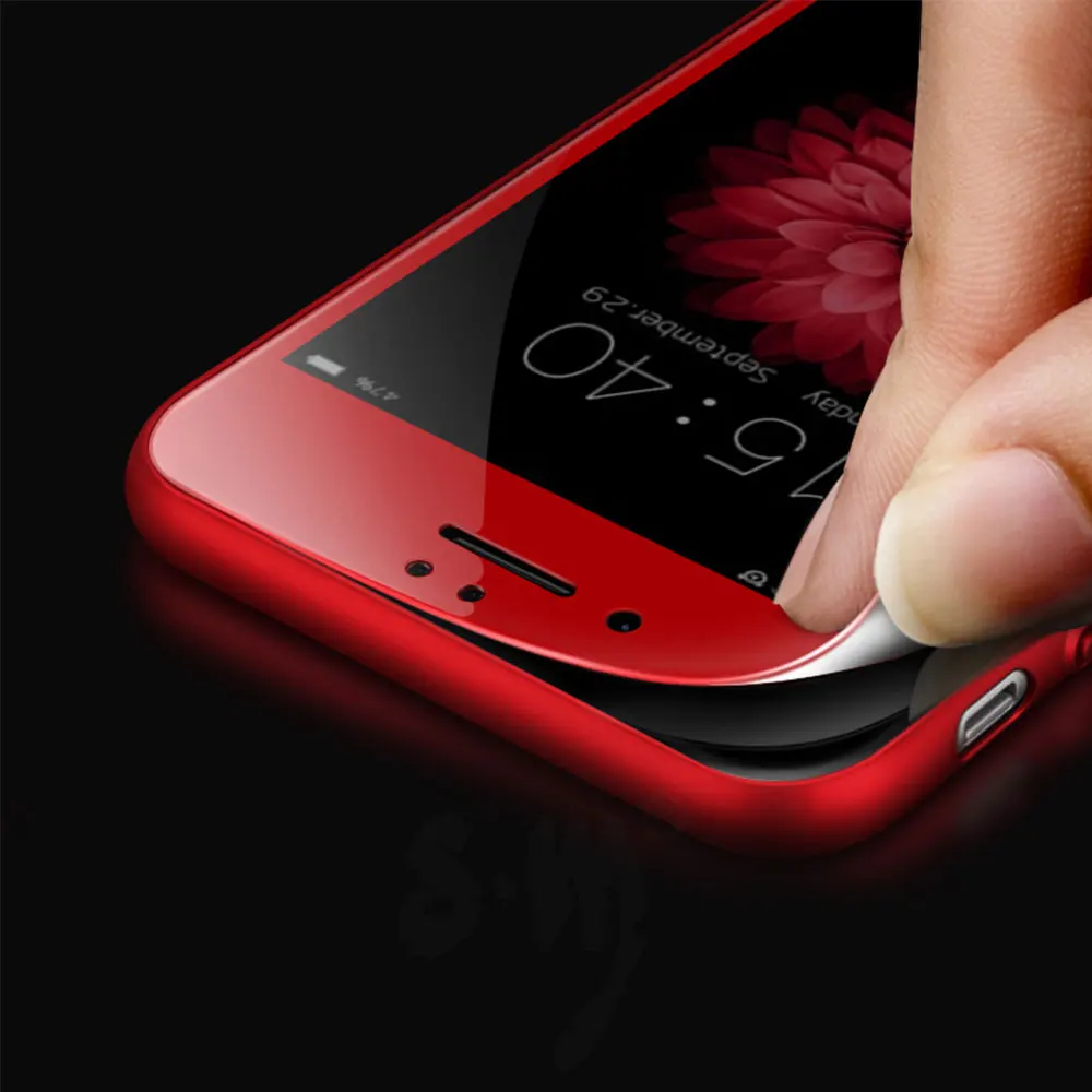 SM China Red Tempered Glass for iphone 7 Plus Screen Protector iphone7 7Plus 3D 0.26MM Full Cover Film | Мобильные телефоны и