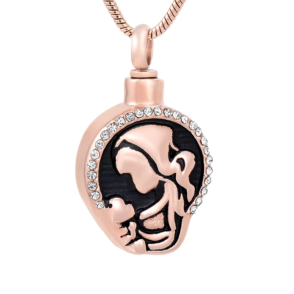 

Кулон для плода IJD9773, мемориальное ювелирное изделие, Keepsake Urn ожерелье для праха, кремация из нержавеющей стали, золы, ювелирные изделия для м...