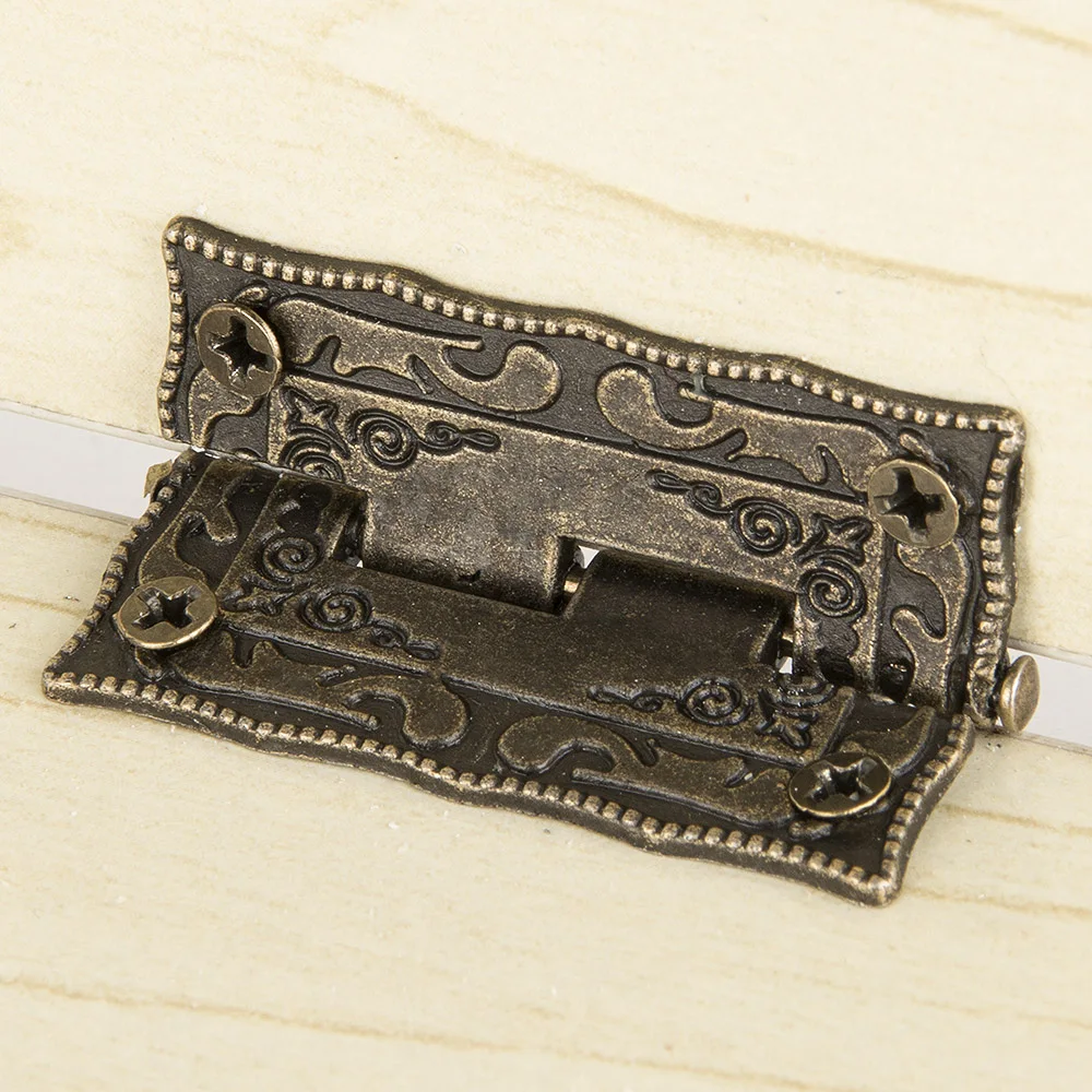 60 шт. ящик для ювелирных изделий деревянная коробка дверная защелка шкафа крючок