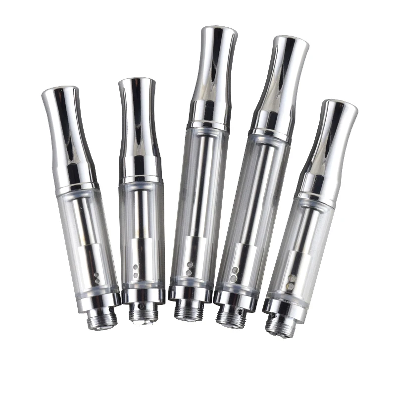 

100pcs vape cartridges C5 Cart atomizer Thick Oil 510 thread Pyrex Glass Tank electronic cigarette dual Coil Vaporizer pen