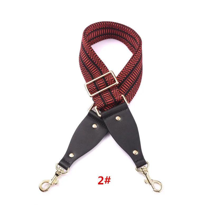 ribbon 2 Gold hook Новая парусиновая сумка с леопардовой лентой и ремешком 120 см, регулируемый цветочный узор, широкий плечевой ремень, кожаная сумка, аксессуары в диком стиле - Цвет: ribbon 2 Gold hook