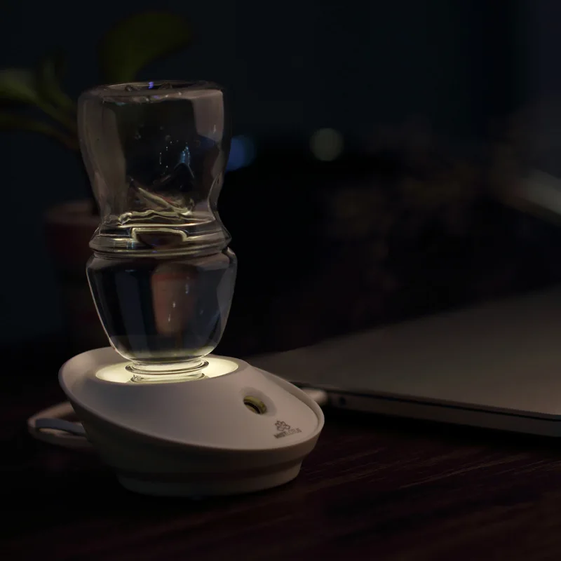 

Seamoy Cool Mist Personal Mini Humidifier, USB Or Battery Operated Portable Travel Humidifying Device For Use With Water Bottles
