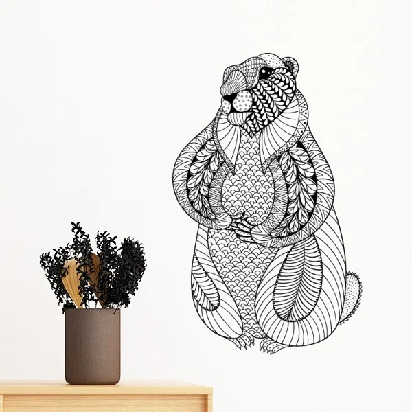 

Animal Big Mouse Picture Removable Wall Sticker Art Decals Mural DIY Wallpaper for Room Decal