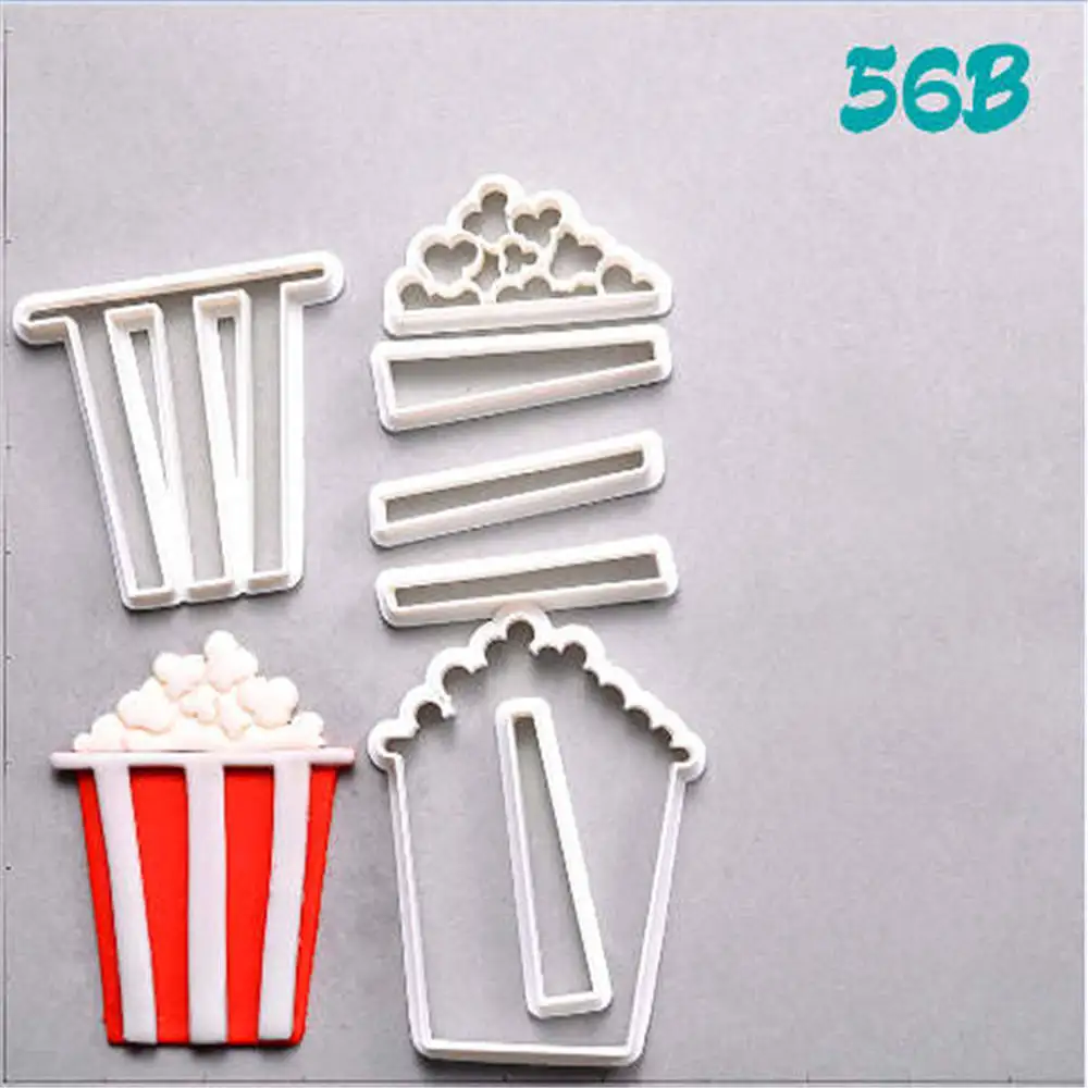 Пленка Камера для нарезки печенья в виде попкорна дизайн набор из быстрорежущей