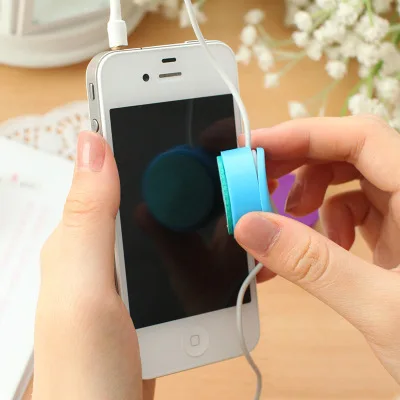 A Ausuky Cute Earphone Wire Cord Cable Winder Organizer Holder for Tablet MP3 MP4 PC Electric Winding Thread Tool -30 | Электроника