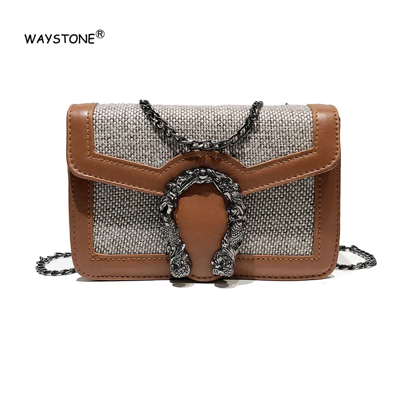 Путеводного камня женщин сумки 2018 новый удар Леди Сумочка цепи моды одного плеча