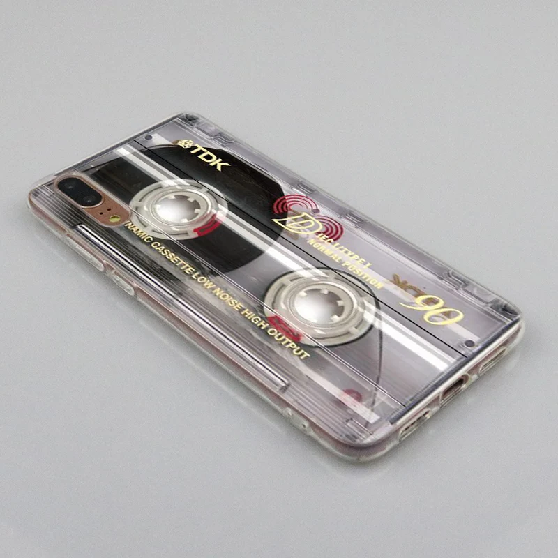 Популярный классический силиконовый чехол со старыми кассетами для Huawei P30 P20 P10 P9