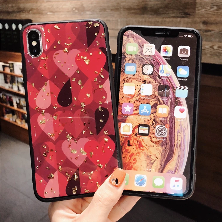 Роскошный золотой фольги Любовь крышка для Vivo V9 Y85 X23 X20 X9 X9S плюс Y66 Y97 Y93 Y67 Y69 NEX X21S Z3I