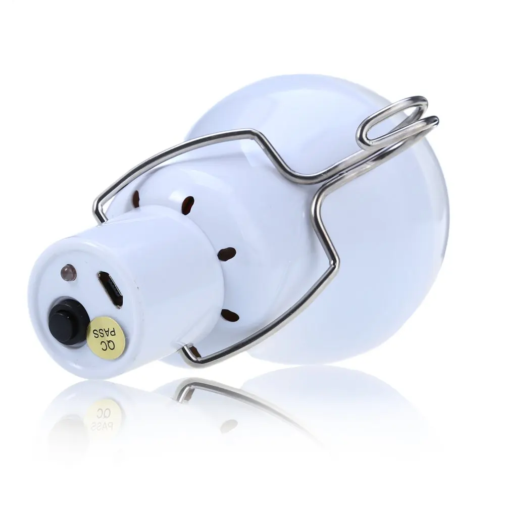 Переносная Светодиодная лампа на солнечной батарее светильник с панелью для