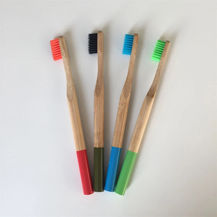 4Pcs Toothbrush Personal Health Environmental Bamboo Oral Care Teeth Medium Eco friendly Soft Brushes Whitening | Красота и здоровье