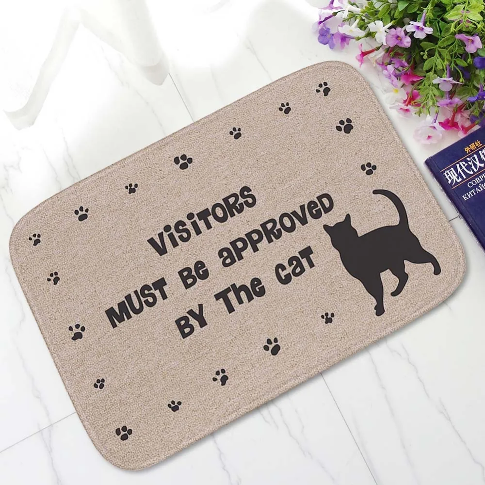 

Dog Mats Flannel Doormat For Entrance Door Anti-slip Area Rug For Living Room Bathroom Floor Mats Kids Bedroom Mats