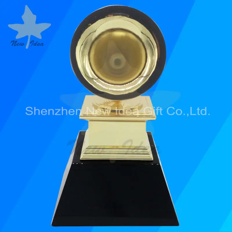 Grammy Trophy Awards Бесплатная DHL корабль с черным мрамором металлическая основа trophy awards