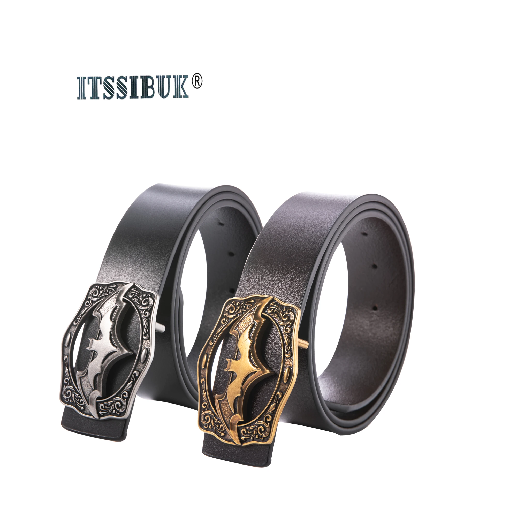ITSSIBUK новые модные повседневные мужские кожаные ремни мужской ремень высшего