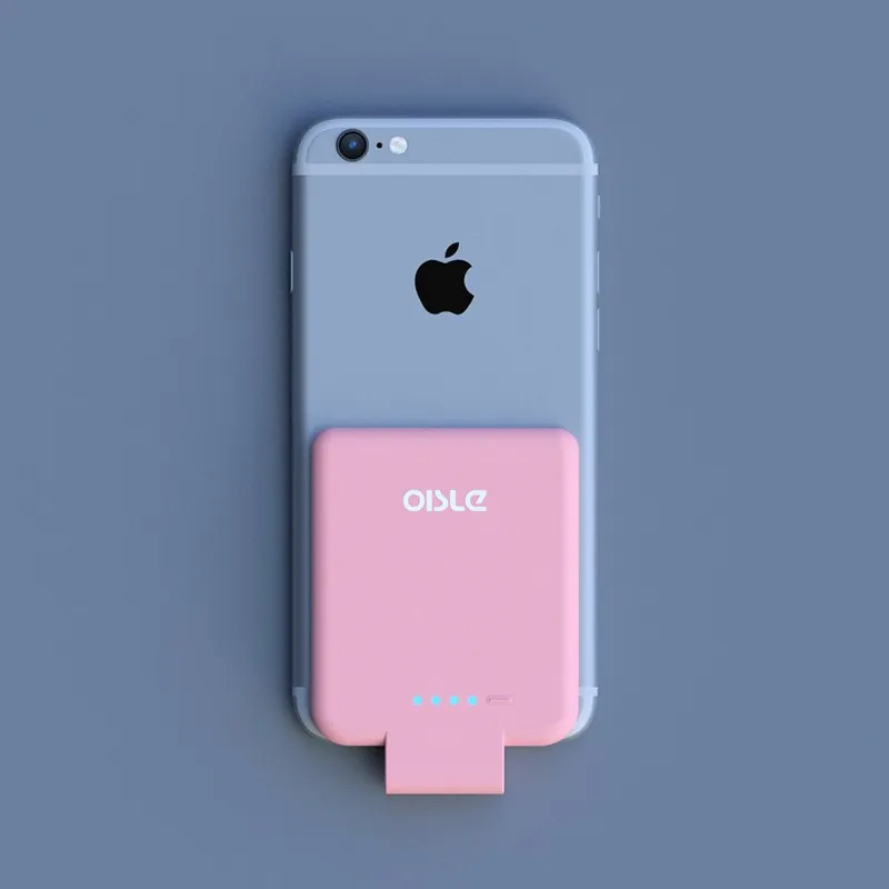 OISLE 2800 мАч чехол для зарядного устройства для iPhone 6 6s 7 8 Внешний внешний аккумулятор для iPhone 5 S SE Мини портативный резервный аккумулятор