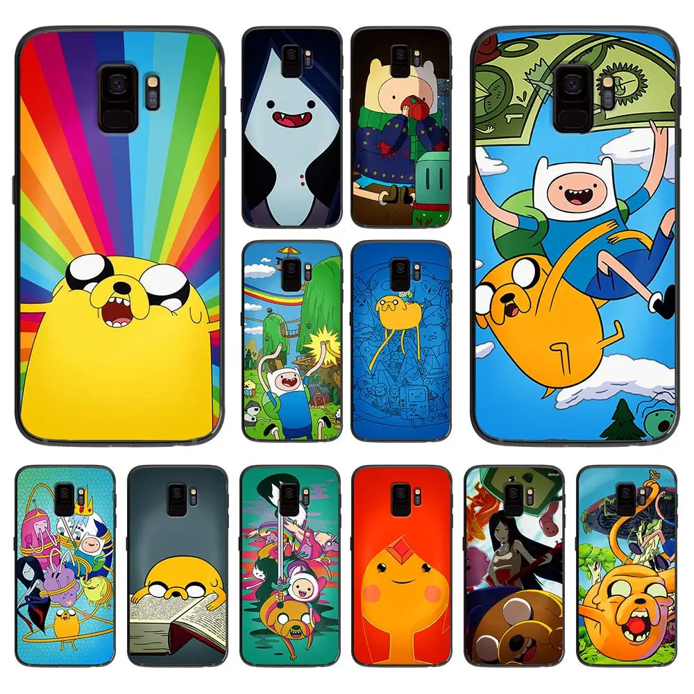 cartoon Adventure Time soft phone cover case for Samsung Galaxy S6 S7 S8 S9 S10e Plus Note 8 9 CASES | Мобильные телефоны и