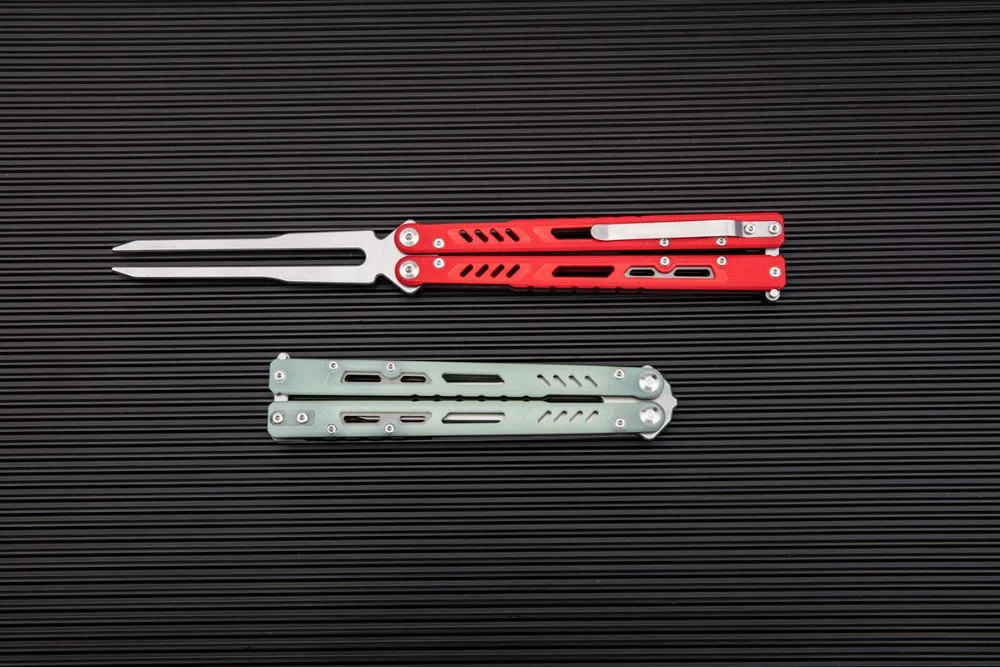 Maxace Banshee тренировочный нож-бабочка камень мыть Танто-лезвие | Спорт и развлечения