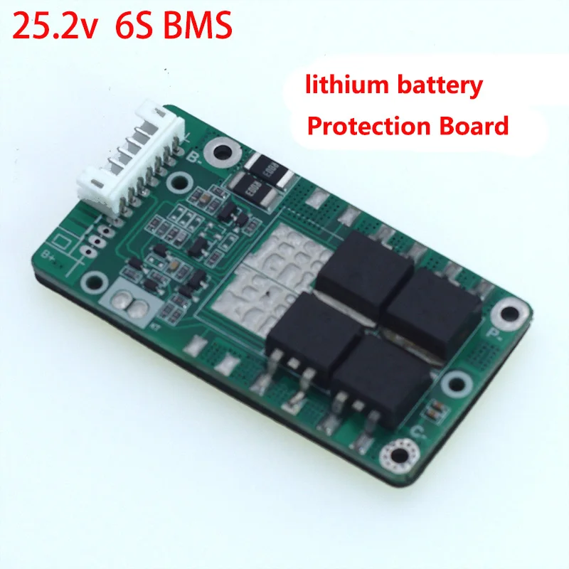 25,2 в 6 S 15A 20A Li-Ion 18650 Батарейный блок датчик СМК плата PCM w/баланс интегральные схемы доска для e-bike Ebike