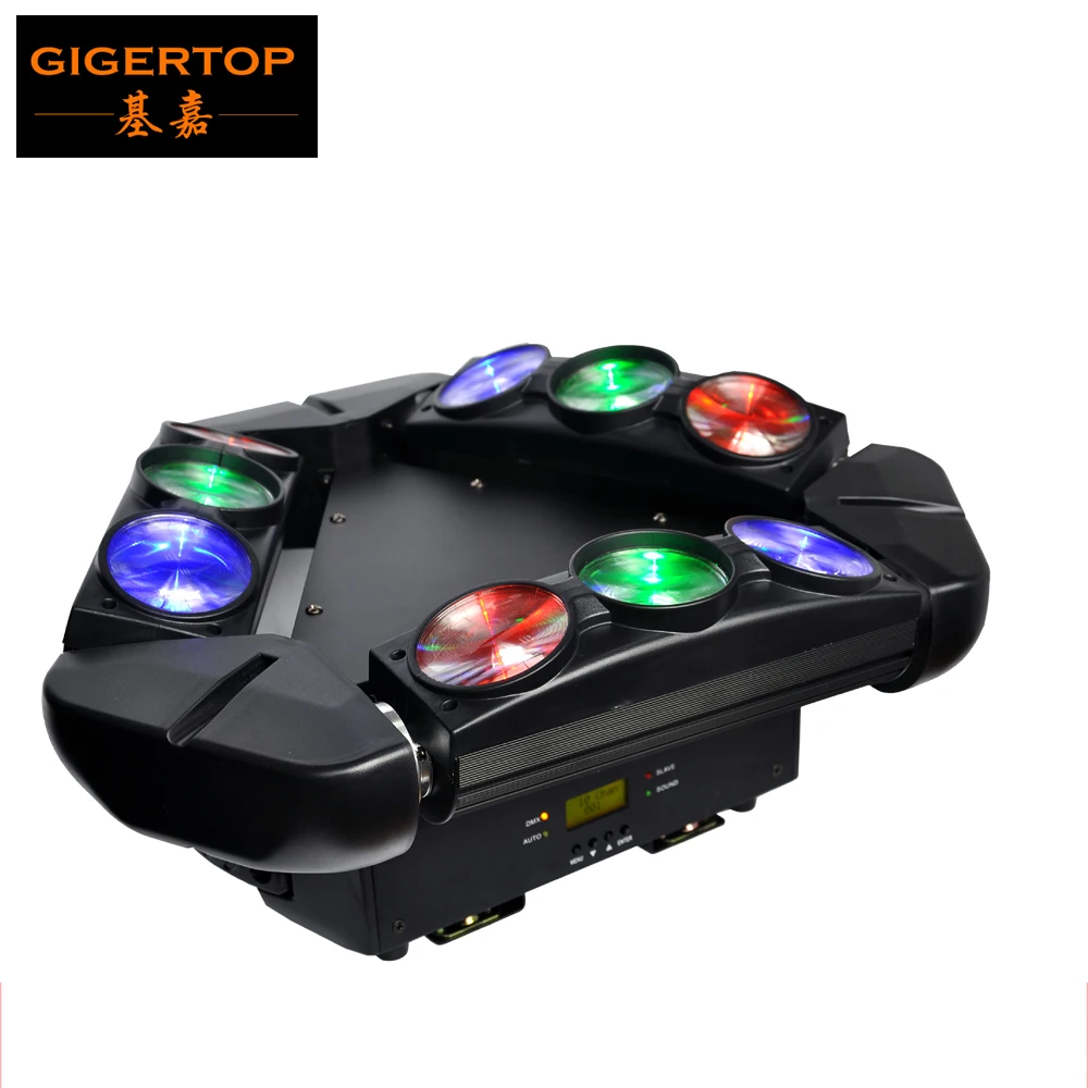 TIPTOP Новый TP L1026 9x10 Вт RGBW Cree Led движущаяся голова Паук свет конечной вращения