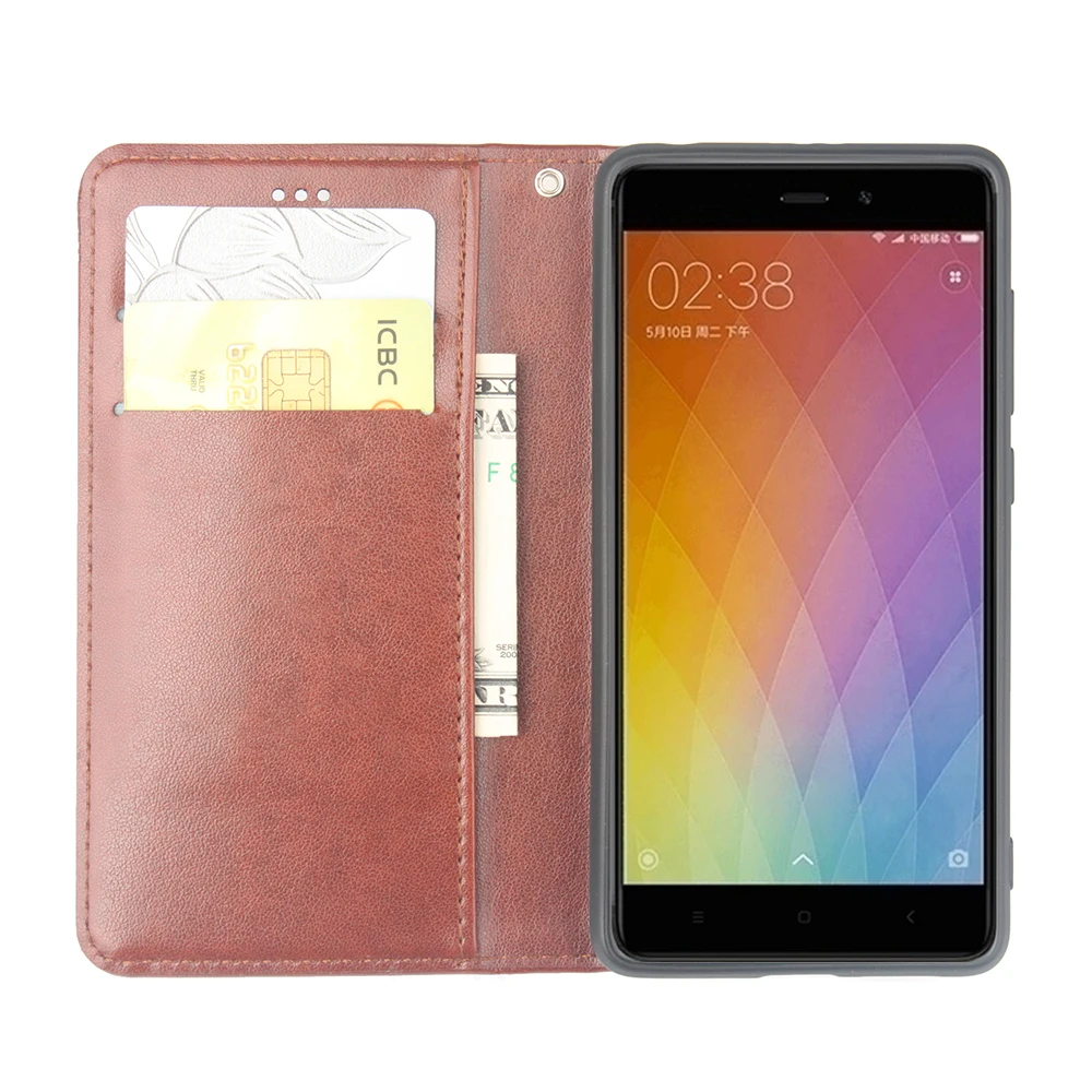 Кожаный чехол для Xiaomi Redmi Примечание 5A оригинальный флип Note5A Pro телефонные футляры роскошные