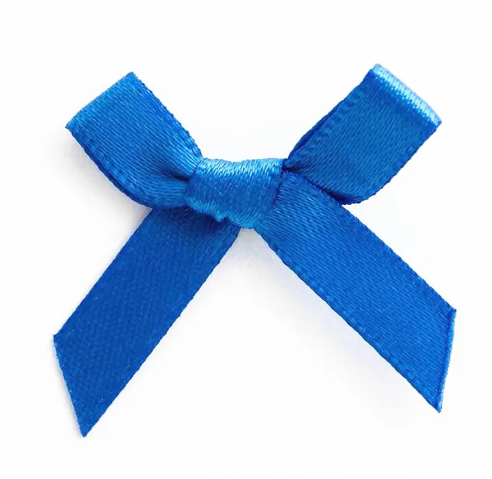 

500pcs DHL Free shipping Pink Miniature Satin Ribbon Bow Applique Red Bow Tie Applique Embellishments Royal Blue