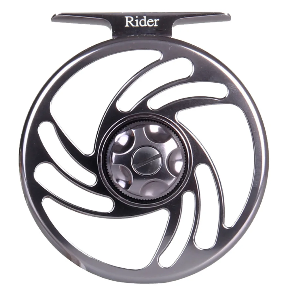 Rider серии 3/4WT Fly катушка большая беседка CNC Обработанная алюминиевая Рыболовная