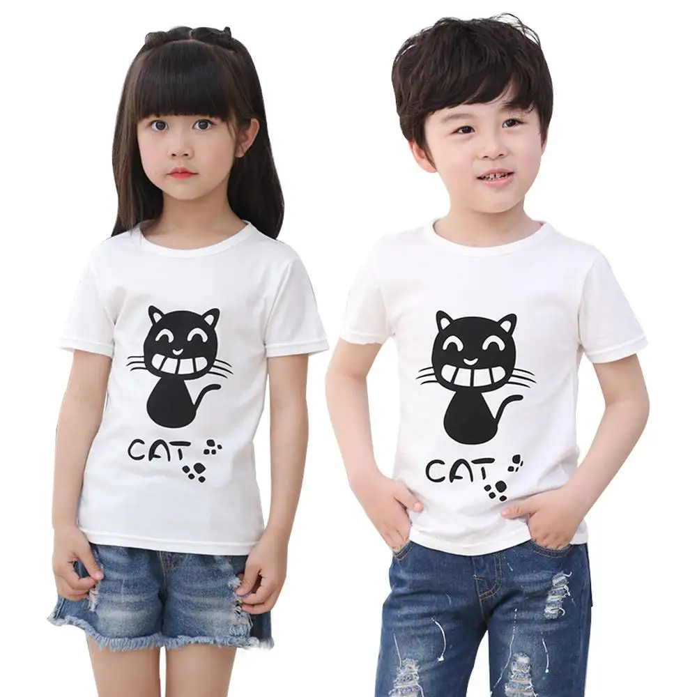 Футболки для маленьких мальчиков и девочек Детские футболки с рисунками