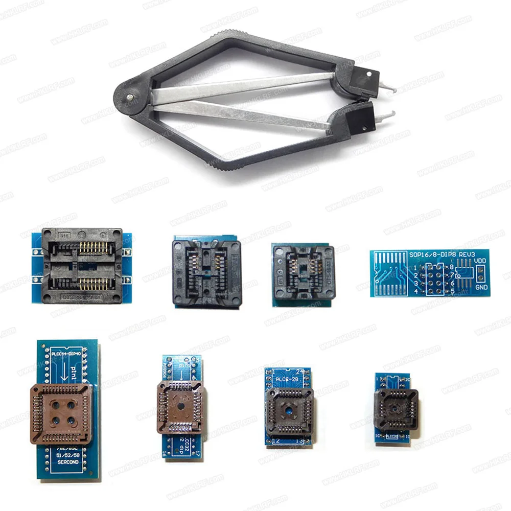 2019 Оригинальный Новый V8.30 TL866II Plus Универсальный USB программатор Minipro + 14 адаптеров