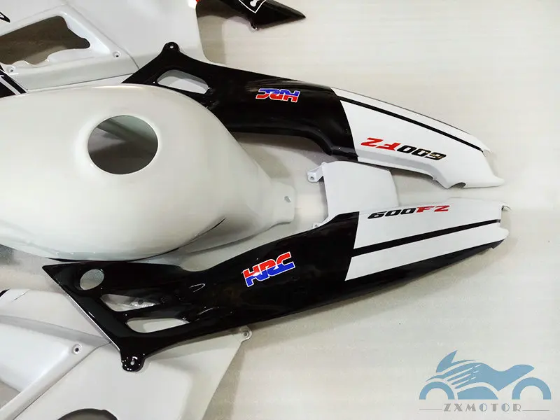 Полные комплекты обтекателей для HONDA 1991 1992 1993 1994 CBR 600 F2 Белый Черный дорожный