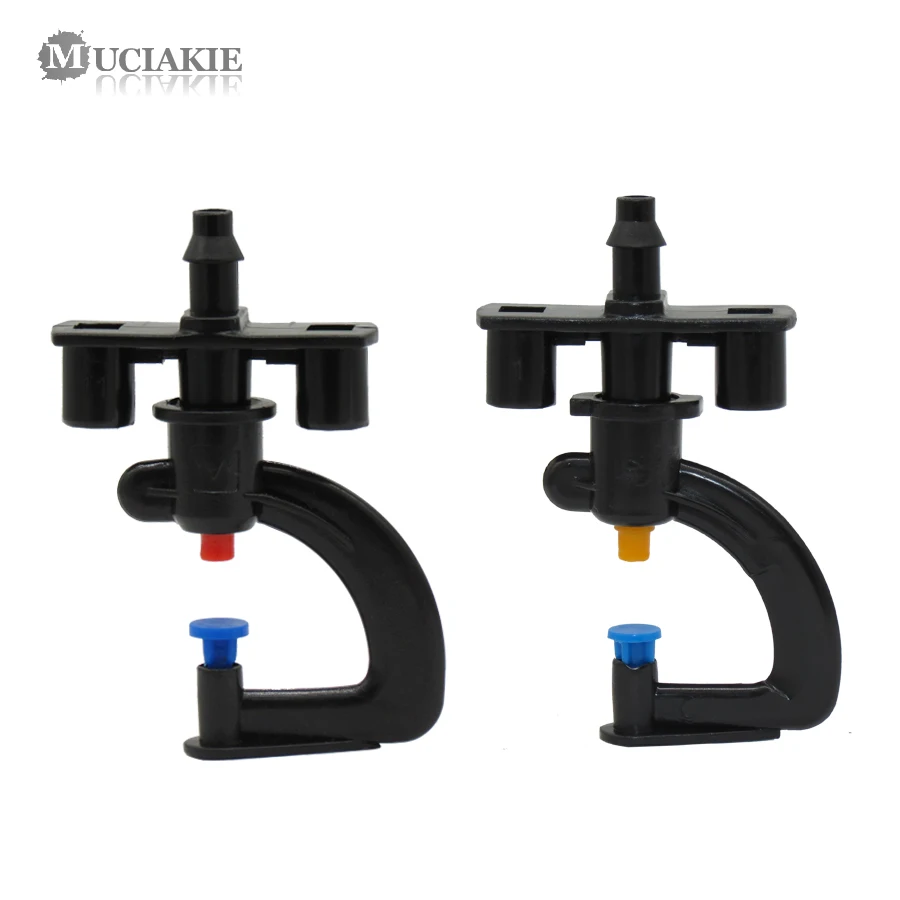 

MUCIAKIE 50PCS 360 Degree Refraction G Type Irrigation Atomizing Nozzle Sprinkler Heads Garden Spray System Connection 1/4 Hose