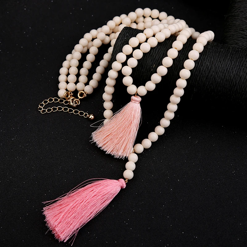 

Bohemian Colorful Tassel Strand Necklace Women Ethnic Detachable Chain Layered Necklace Fashion Jewelry