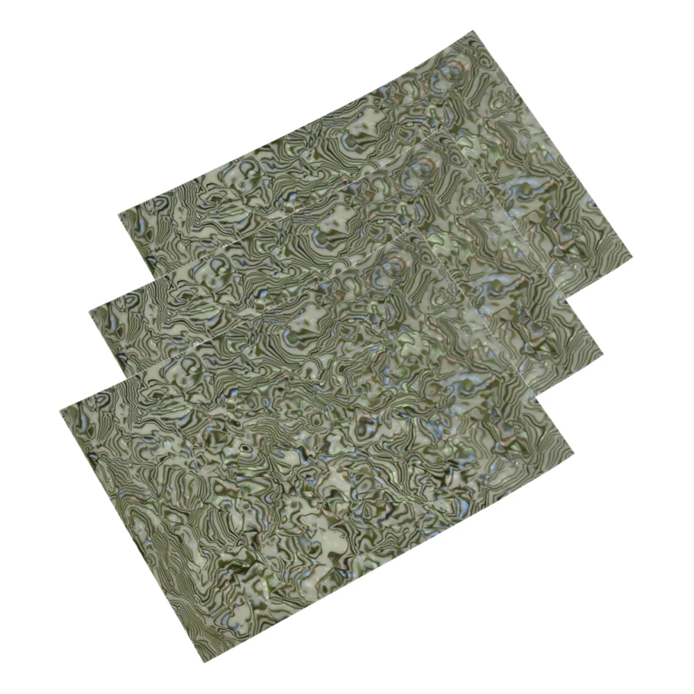 

3Pcs A4 Size 0.46mm Abalone Seashell Celluloid Sheet 210x297mm for Pickguard Custom Inlays Guitar Pick Luthier