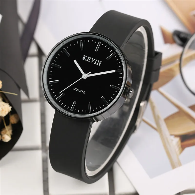 Женские кварцевые часы с силиконовым ремешком круглым циферблатом|clock fashion|watch