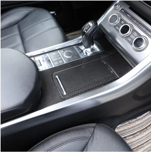 

Real Carbon Fiber Center Console Panel Cover Trim For Landrover Range Rover Sport RR Sport 2014-2017 Car Accessories