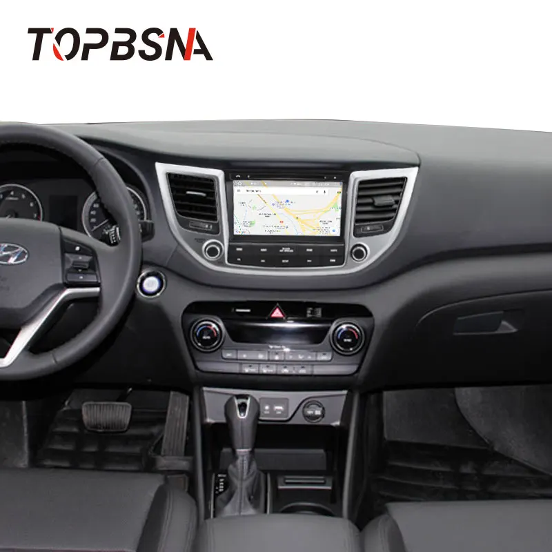 Автомобильный DVD плеер TOPBSNA Android 10 для Hyundai Tucson IX35 2016 2017 2018 WIFI GPS навигация 2 Din