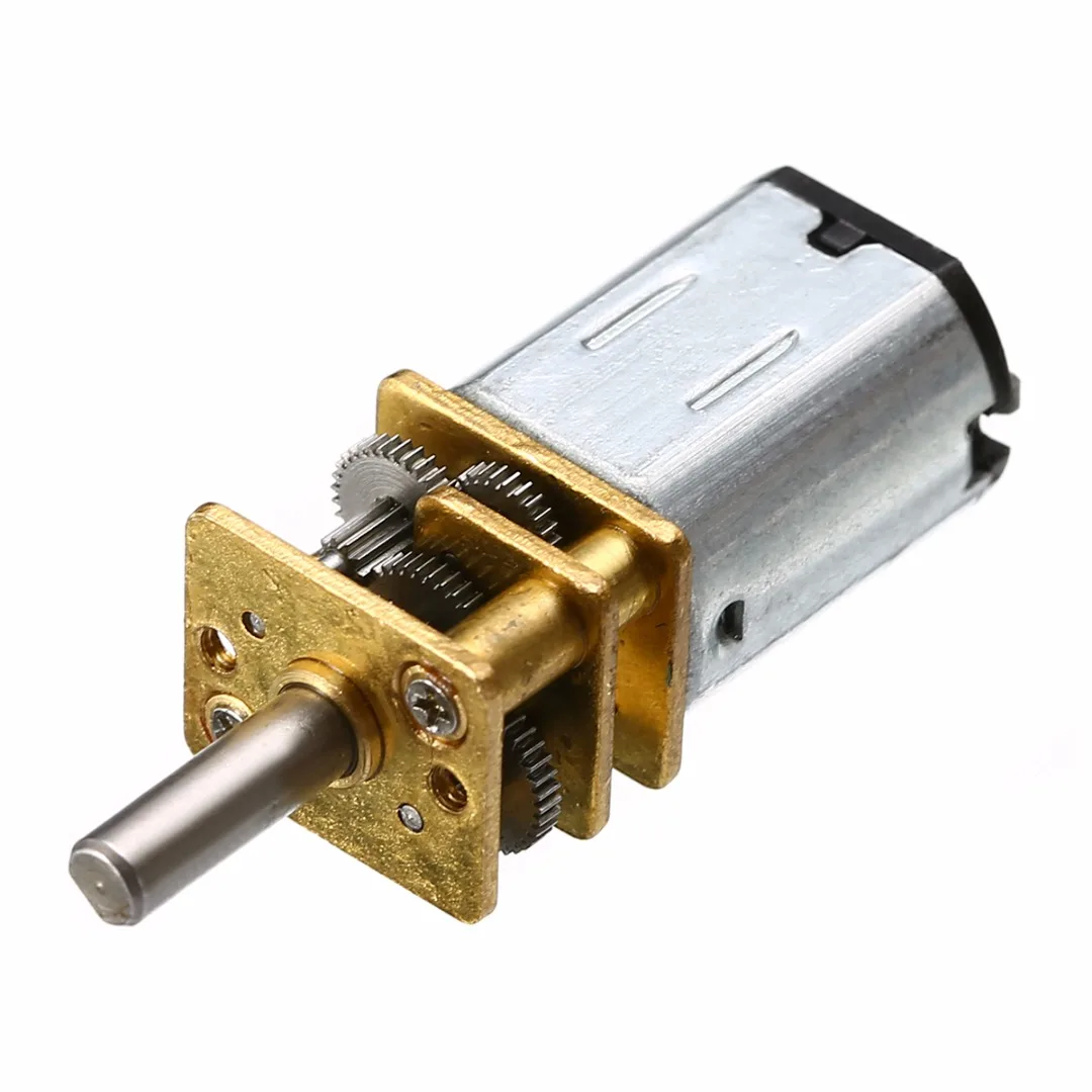 Прочный DC 6V редуктор скорости 30RPM N20 микро мотор с металлическим колесом коробки
