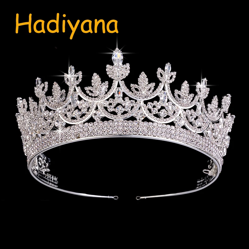 

Crown Hadiyana Fashion Bridal Hair Tiaras Classic Design Wedding Accessories Elegant For Women BC3714 Haar Sieraden Bruiloft