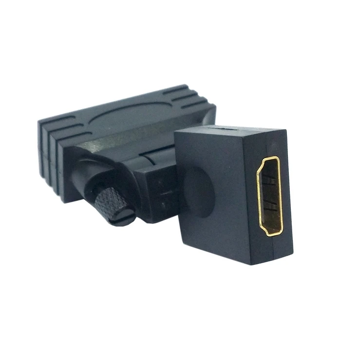 1080p DVI папа к HDMI Женский 360 градусов вращающийся Поворотный адаптер для HDTV