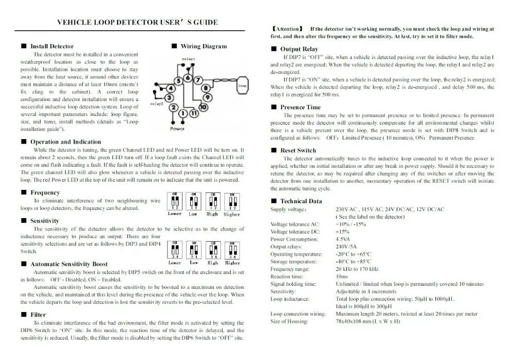 Детектор петли ворот магнитный детектор транспортного средства