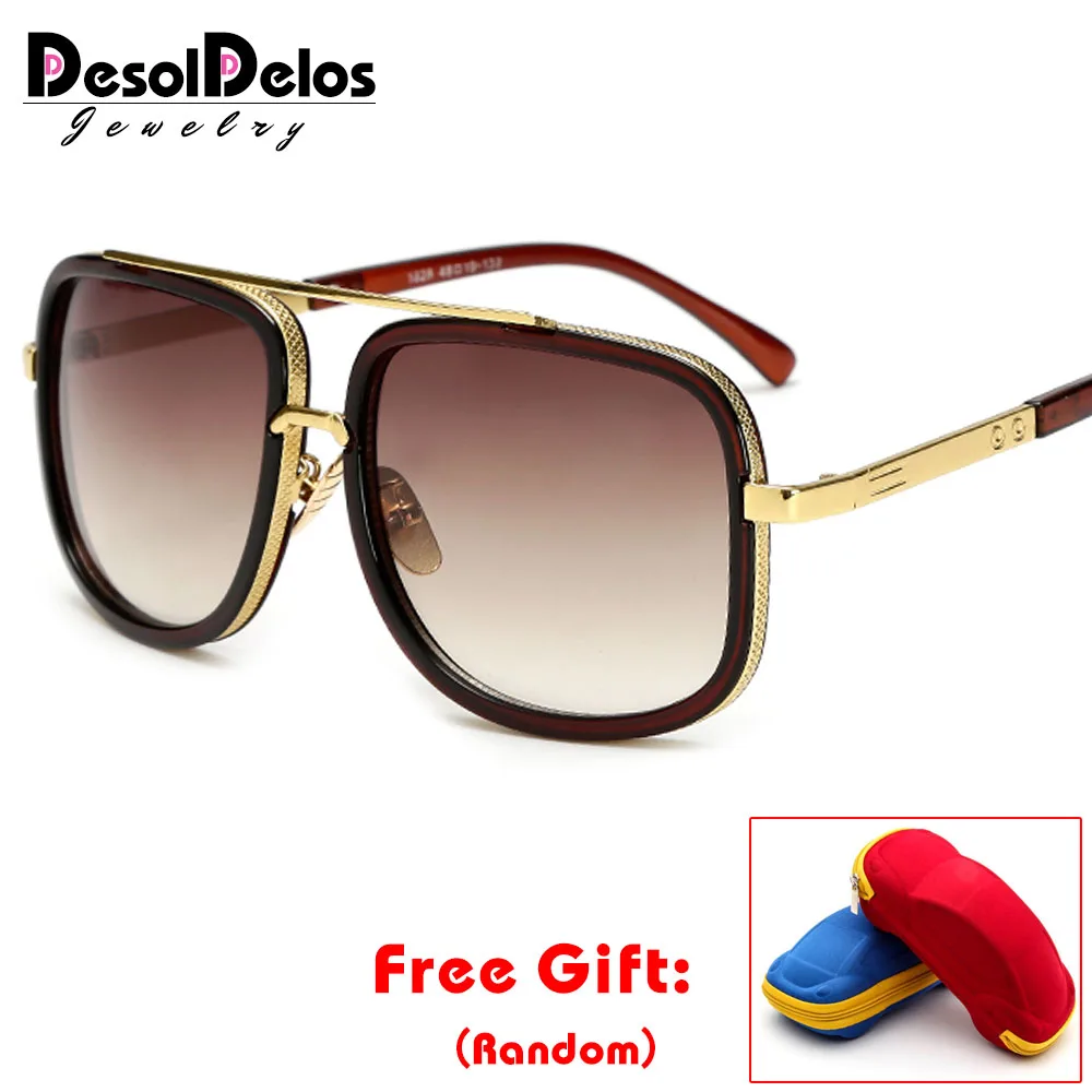Солнцезащитные очки с большой оправой для мужчин и женщин винтажные квадратные