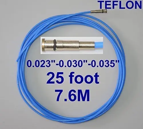CHNsalescom PTFE лайнер 25ft MIG Сварочные пистолеты размер провода 0 023 " 030" 035