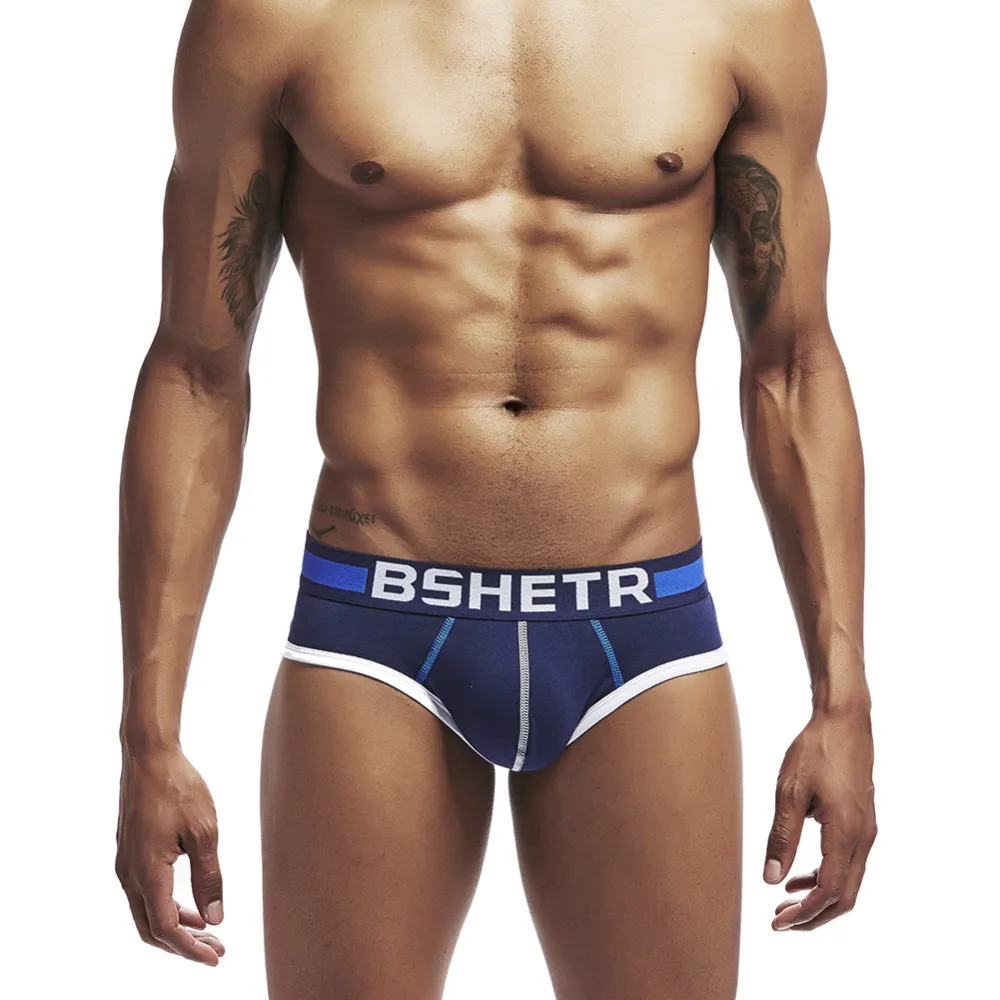 BSHETR Брендовое Новое мужское нижнее белье Мягкие хлопковые мужские шорты трусы
