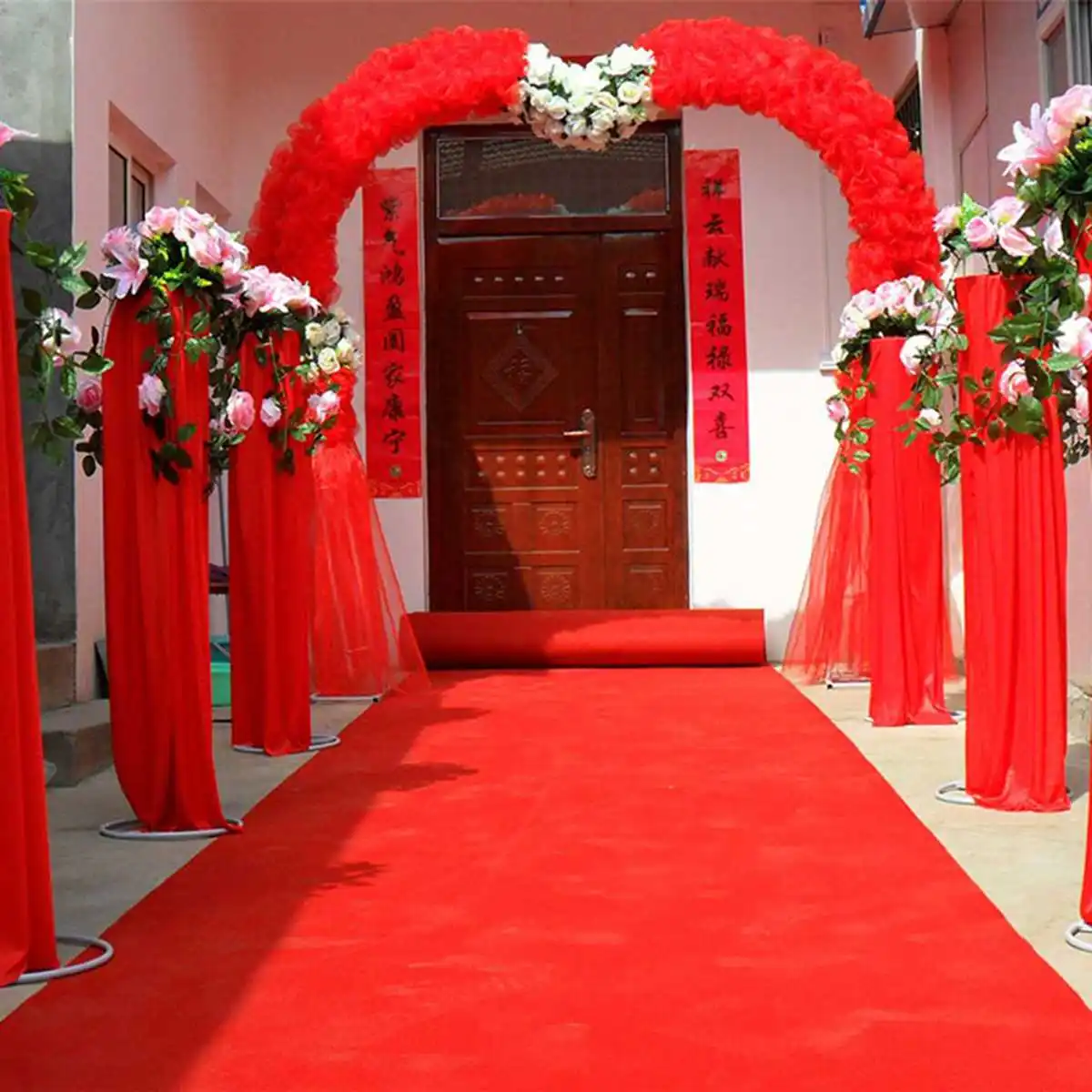 1.5/5/10/12m Outdoor Red Carpet Mats Aisle Wedding Banquet Film Festivals Parties Celebrations Awards Events Decoration Carpet