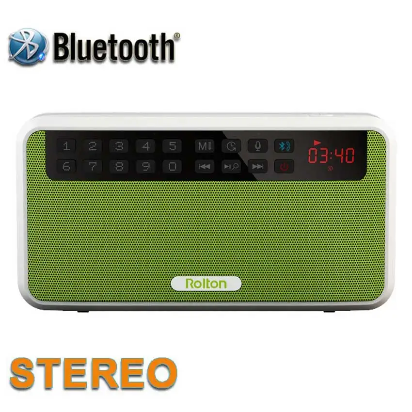 Мини Bluetooth динамик Rolton E500 с поддержкой звонков TF карта MP3 FM радио Светодиодный