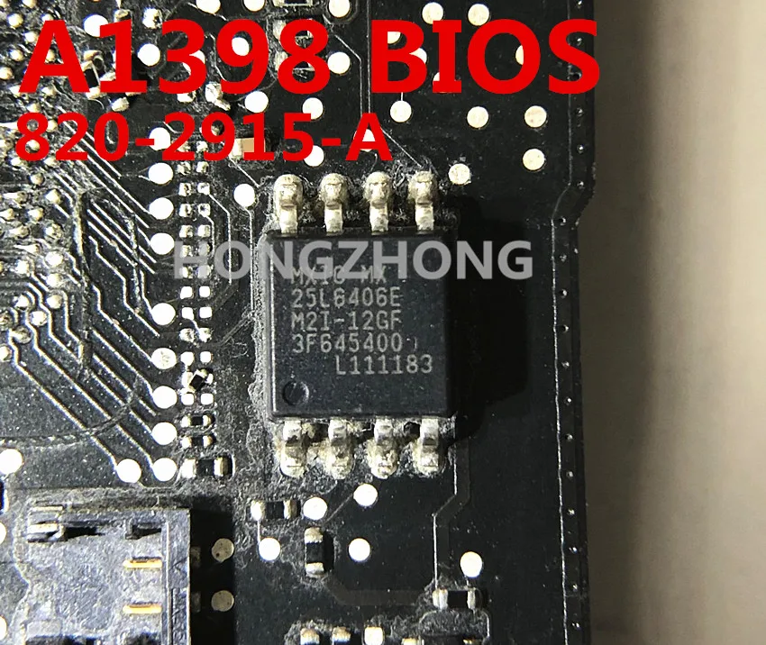 Микросхема BIOS efi микросхема для Macbook PRO A1286 2011 MD318 820 2915 3330 MX25L6406E M2I 12GF|Экраны