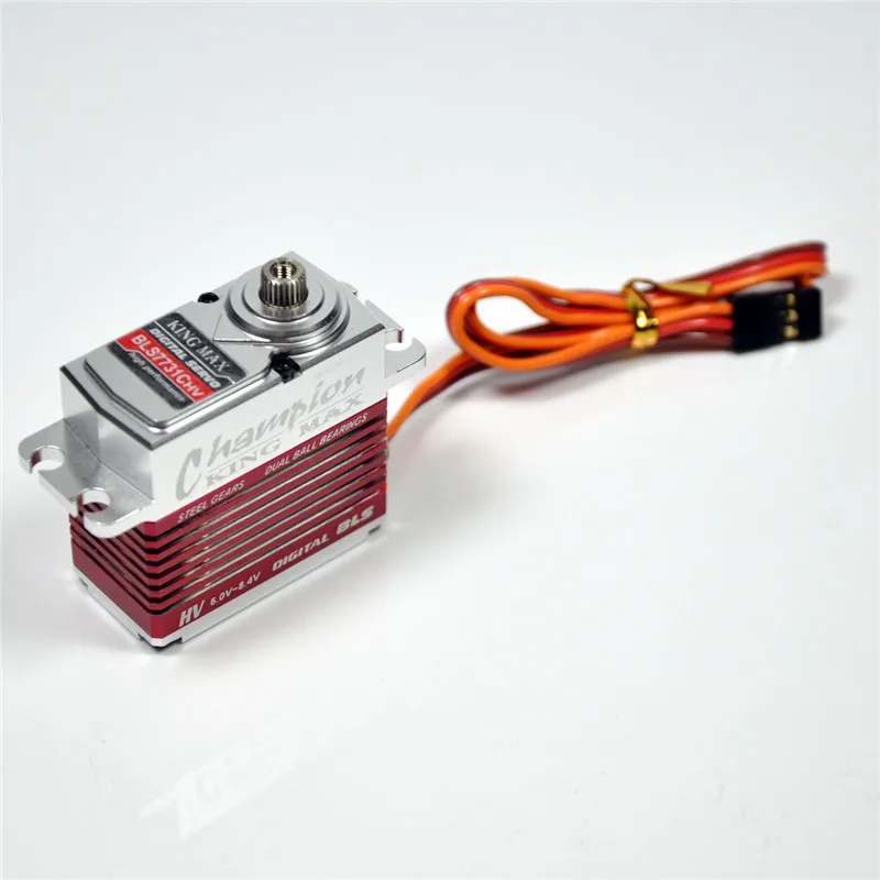 

Kingmax BLS7731CHV High Voltage Digital Servo Metal Case 25.42kg.cm 77.5g