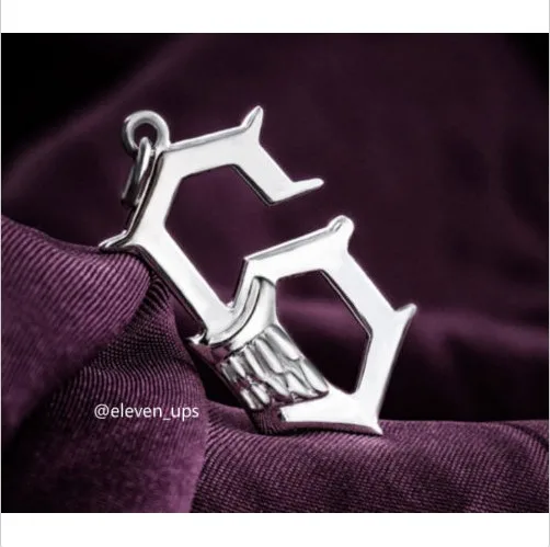 Серебряное ожерелье подвеска с отбеливающим лезвием Grimmjow jeagerjachi для косплея |