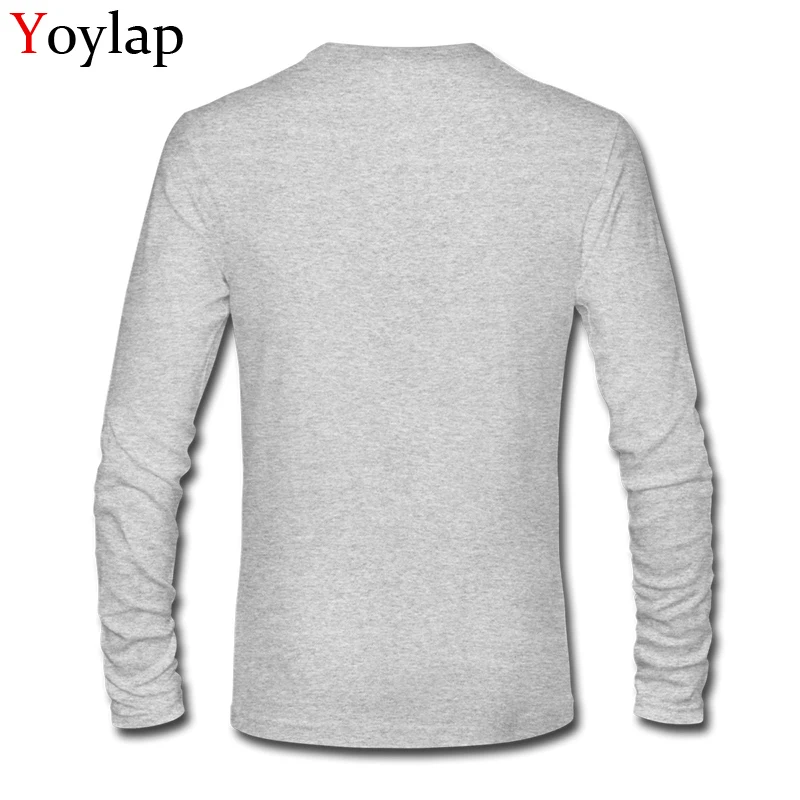 Fashion Monstrously Colorful Elementary Particles Design Men T-shirt Long Sleeve Geometric Tops Tees Cotton Cloth | Мужская одежда